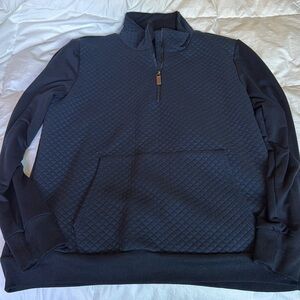 Quilted pullover sweater